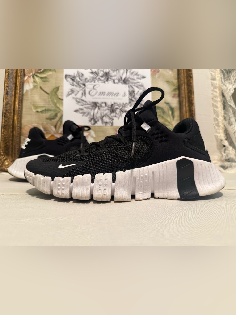Nike Free Metcon 5 Black/Anthracite/White Men’s Sz 12 👟✨